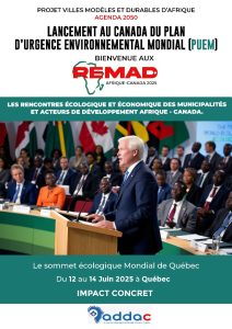 URGENCE ET IMPACT DU SOMMET ÉCOLOGIQUE ET ÉCONOMIQUE MONDIAL DE QUÉBEC .