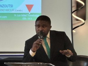 SOMMET DE QUÉBEC :ALLOCUTION D’OUVERTURE DU PRÉSIDENT DU CONSEIL D’ADMINISTRATION DE L’ALLIANCE DE DÉVELOPPEMENT DURABLE AFRIQUE-CANADA ,Merimé Cesair NGOUMTSOP À L’HÔTEL TRAVELODGE DE QUEBEC LE 14 JUIN 2025 .